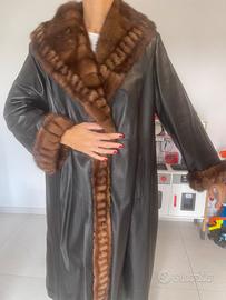 Cappotto pelle e pelliccia