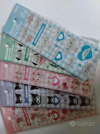 5 confezioni di stickers SANRIO originali