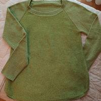 maglione verde brillante