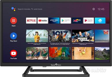 Televisore Tv LED 24 pollici HD Android 9.0