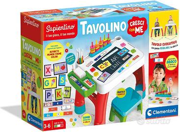 tavolino sapientino (clementoni) con sgabello