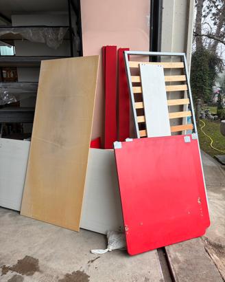 Letto con cassettoni da 195x85cm