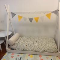 Letto montessori tenda teepee 70x140