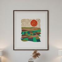 serigrafia originale anni 70 - sogg. Campagna