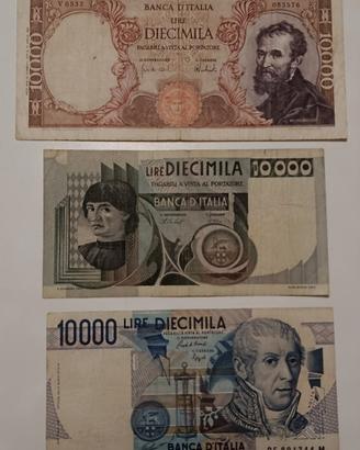 #14 Banconote 10000 lire.