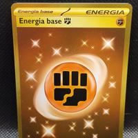 Carta Pokemon Energia Base Combattimento Holo 258/