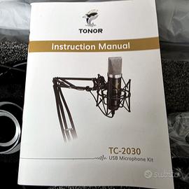 Kit Microfono USB Tonor TC-2030 COMPLETO Come nuov