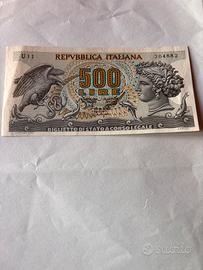 500 lire carta anno 1966 ninfa  Aretusa