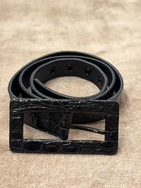 Cintura Saint Laurent Alta in Pelle Coccodrillo