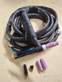 Torcia Tig Trafimet WP26, cavo massa e pedale tig