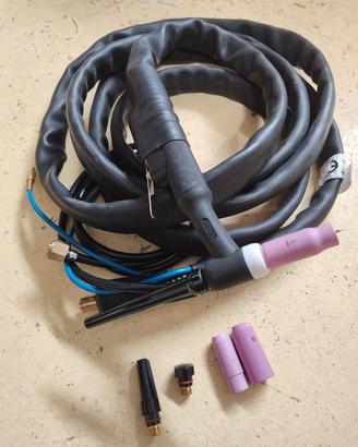 Torcia Tig Trafimet WP26, cavo massa e pedale tig