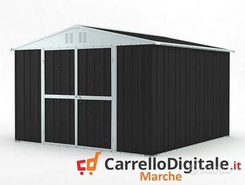 Box struttura lamiera Acciaio 327x307cm nero