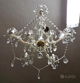 lampadario Maria Teresa anni 60 5 luci 