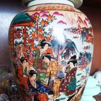 vaso cinese dipinto a mano 