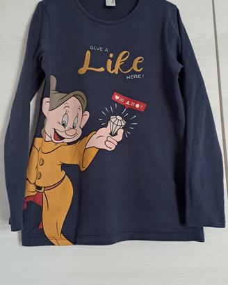 t-shirt maniche lunghe disney 