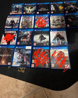 Vari giochi Playstation 4