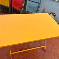 Tavolo da 6 posti e sei sedie tela palstificata