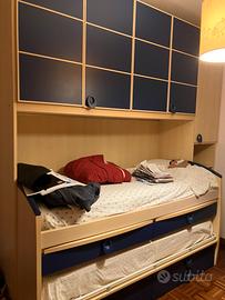 Cameretta per ragazzi a ponte