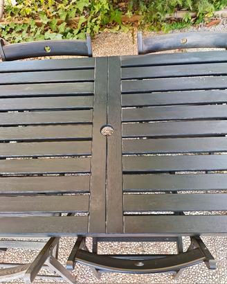 Set Tavolo da Giardino + 4 Sedie