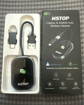 ADATTATORE WIRELESS CARPLAY ANDROID AUTO HSTOP