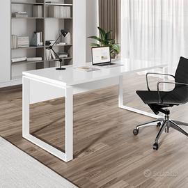Piano per scrivania bianco laccato 170x80