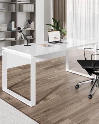 Piano per scrivania bianco laccato 170x80