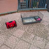 Gabbia grande per  coniglio + trasportino