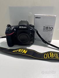 Nikon D810 Full frame e accessori
