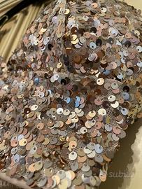 top  sottogiacca brilantinato color oro