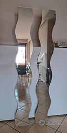 2 specchi a onde Metro Dolly 160x20 cm