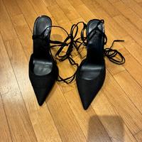 Sandali sling back neri