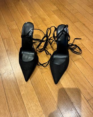 Sandali sling back neri