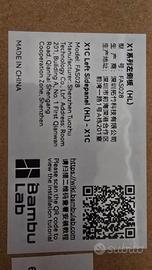 BambuLab X1C pannello laterale destro e sinistro