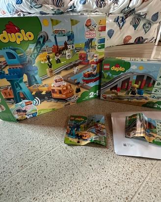Lego Duplo grande treno merci 10875+10872