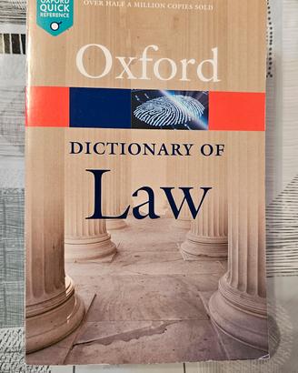 Dictionary of Law Oxford Libro universitario