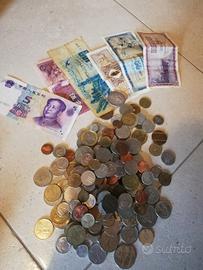 monete straniere e vecchie lire