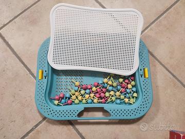 Chiodini Mosaico Colorati per Bambini Valigetta