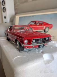 Autoart Ford Mustang 68 Gt 390 Rossa 1:18 Rarità