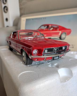 Autoart Ford Mustang 68 Gt 390 Rossa 1:18 Rarità