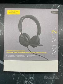 Jabra evolve2 40 usb-a, cuffie stereo
