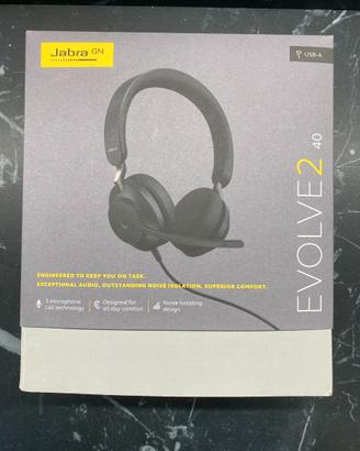 Jabra evolve2 40 usb-a, cuffie stereo