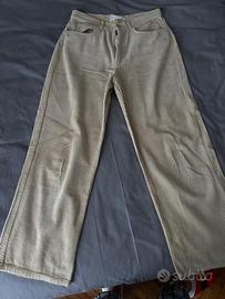 Pantaloni velluto beige ZARA