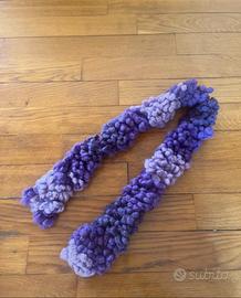 Sciarpa viola in lana