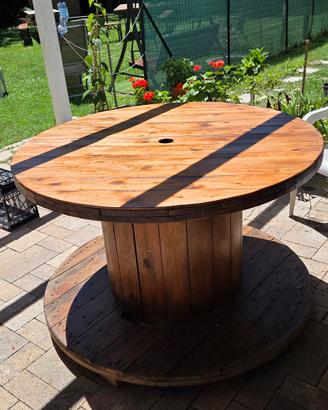 Tavolo bobina in legno grande