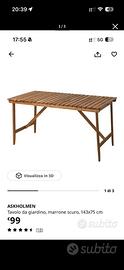 Tavolo da esterno Ikea