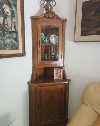 Vetrina angolare vintage