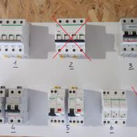 Componenti per quadro elettrico usati molto poco