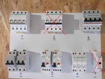 Componenti per quadro elettrico usati molto poco