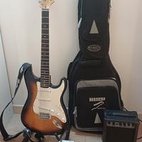 Chitarra elettrica Fender Squier + Amplificatore