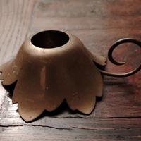 Porta-candele vintage in ottone